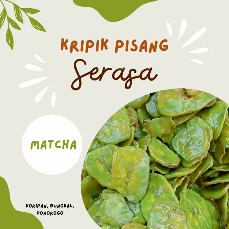 

Kripik Pisang Lumer Rasa Matcha