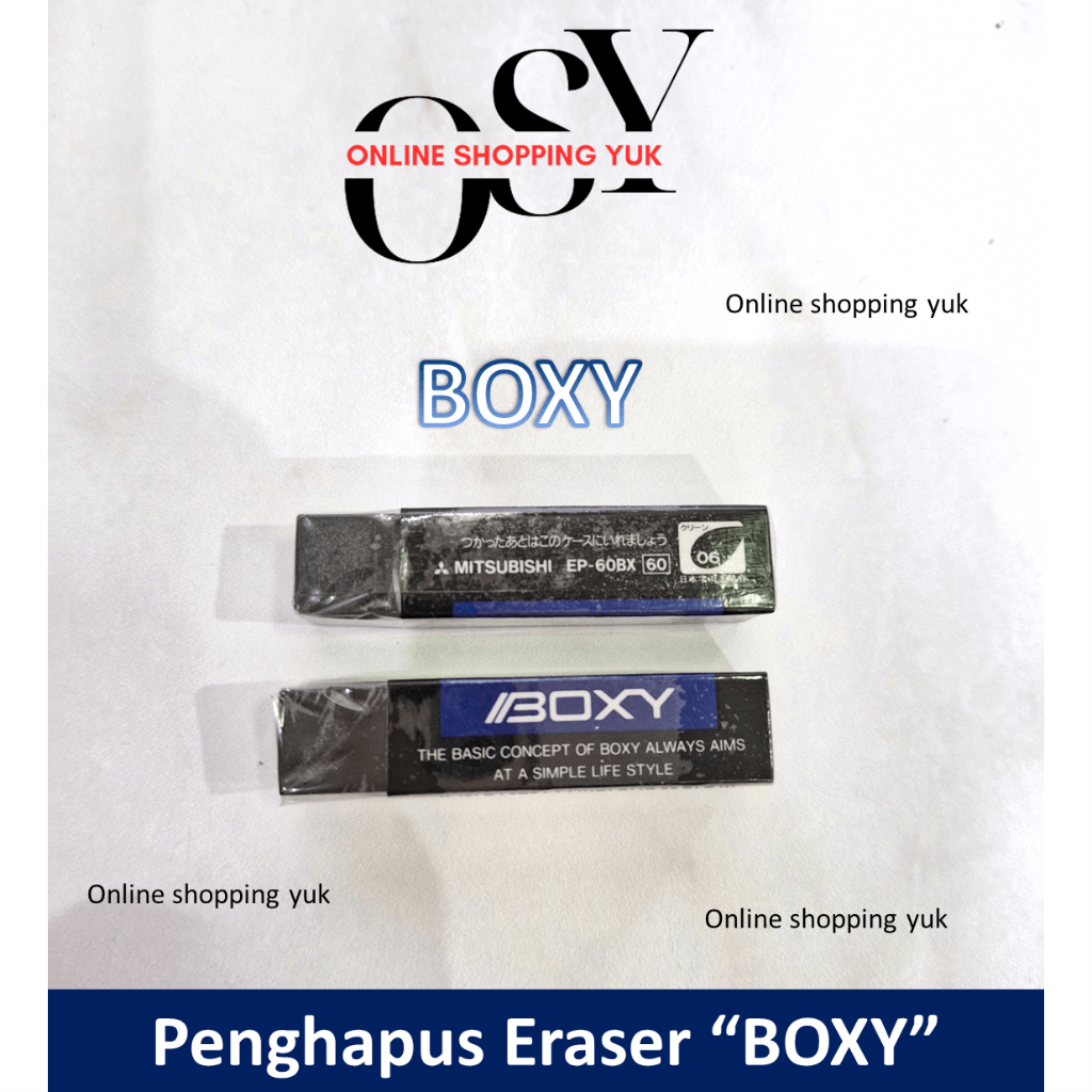 

Penghapus BOXY Stok Banyak , Online Shopping Yuk.