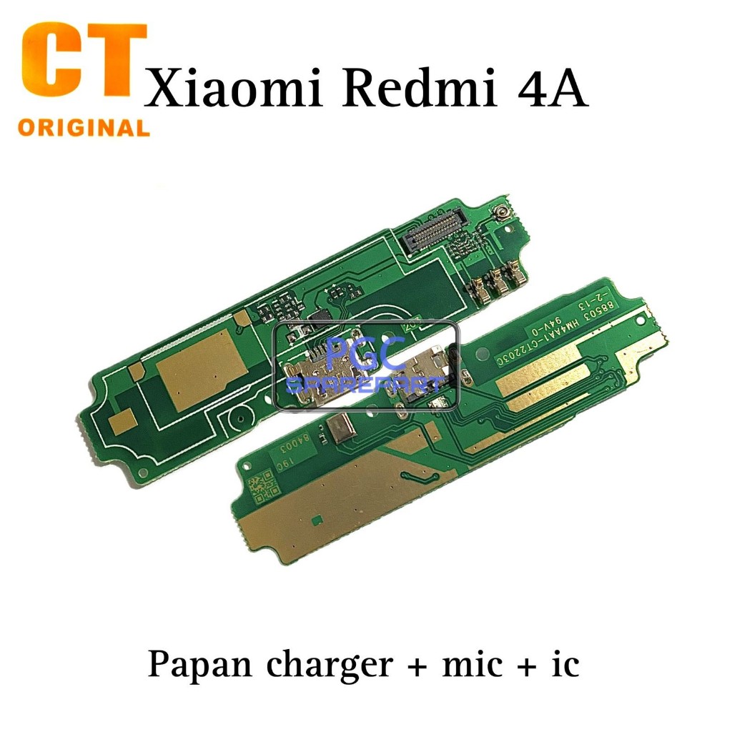 Original CT Ada IC - Papan Konektor PCB Connector Charger & MIC Xiaomi Redmi 4A / 2016117 - Flexible