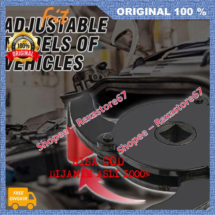 Oilslick Kunci Pembuka Filter Oli Kunci Filter Oli Alat Pembuka Filter Oli Mobil Universal ASLI