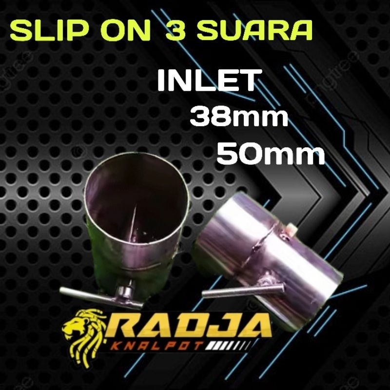 knalpot racing DB Killer 3 suara inlet 50mm & 38mm