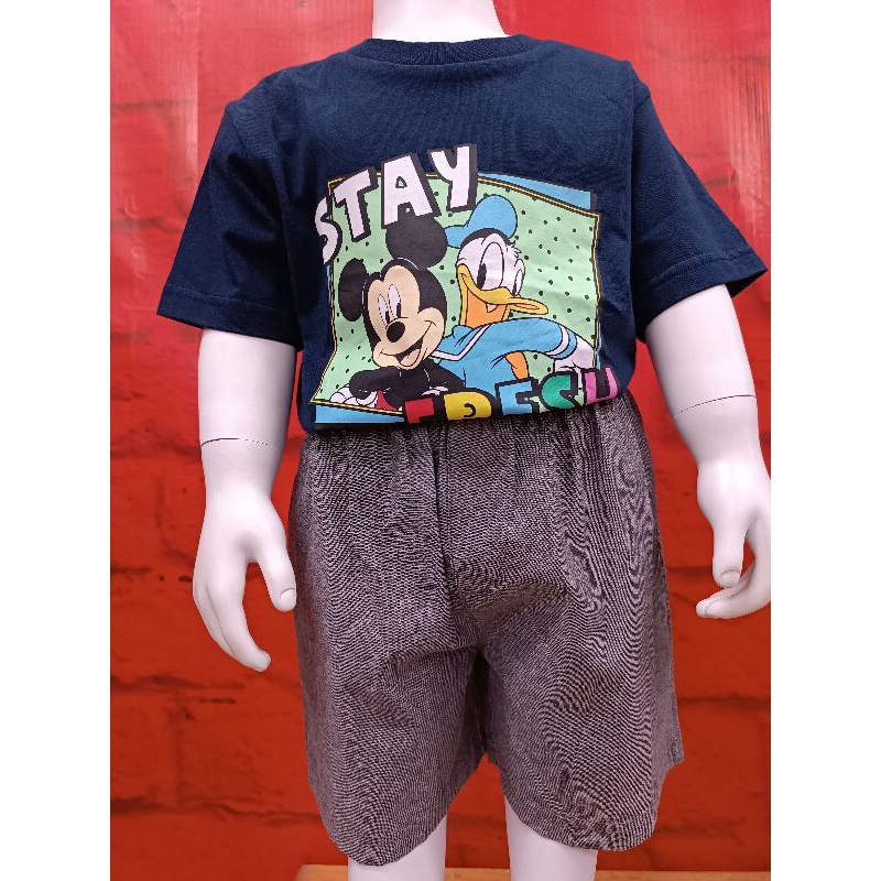 Setelan Todleer mickey  anak laki-laki KIDS ICON