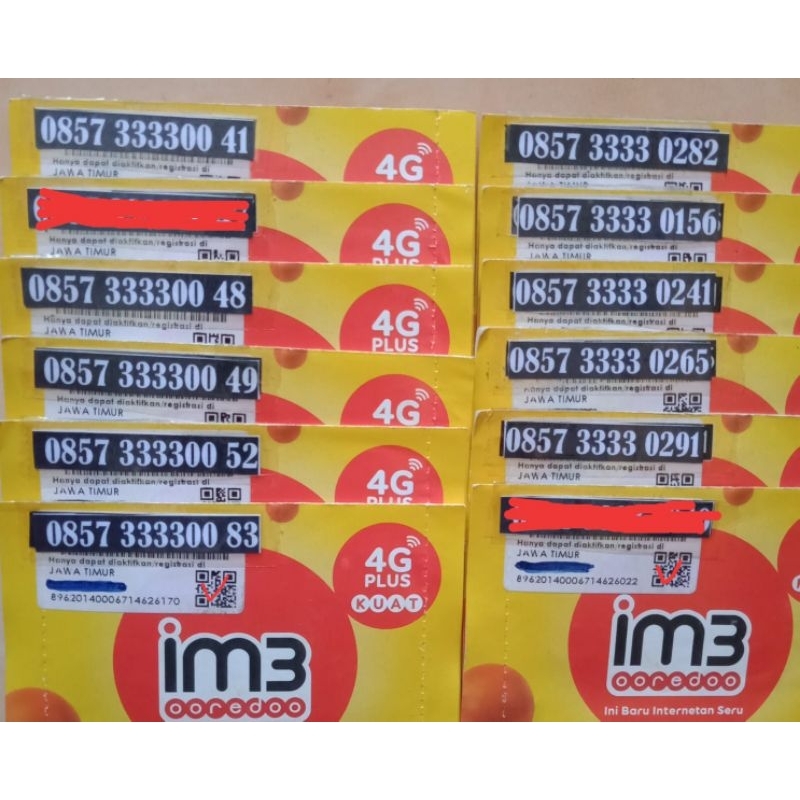 no cantik indosat 3333