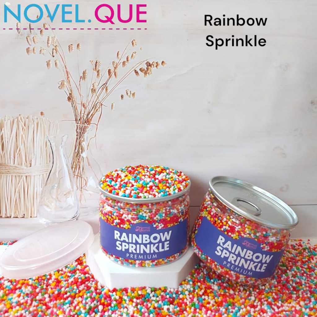 

Can Rainbow Sprinkle Sugar Warna Warni Hiasan Kue Bolu Donut Kualitas Premium