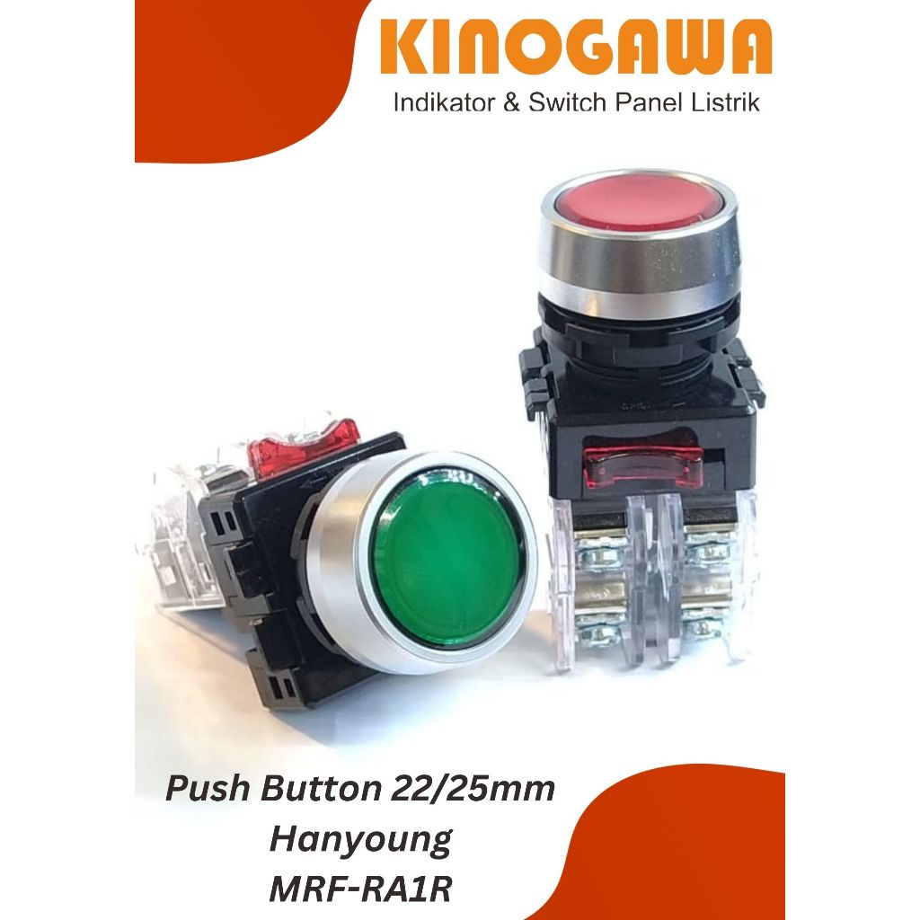 Push Button Hanyoung Lock MRF-RA1R - Push Button 22/25mm - Hanyoung