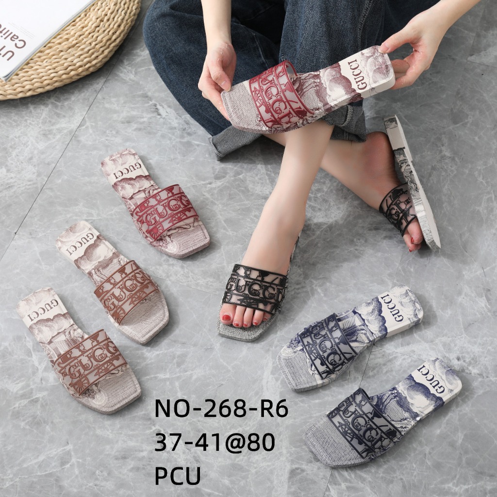 SANDAL SELOP JELLY FULL KARET WANITA IMPORT 268-R6 UK 37/41 SANDAL WANITA YANG SIMPLE, KEKINIAN, ANT