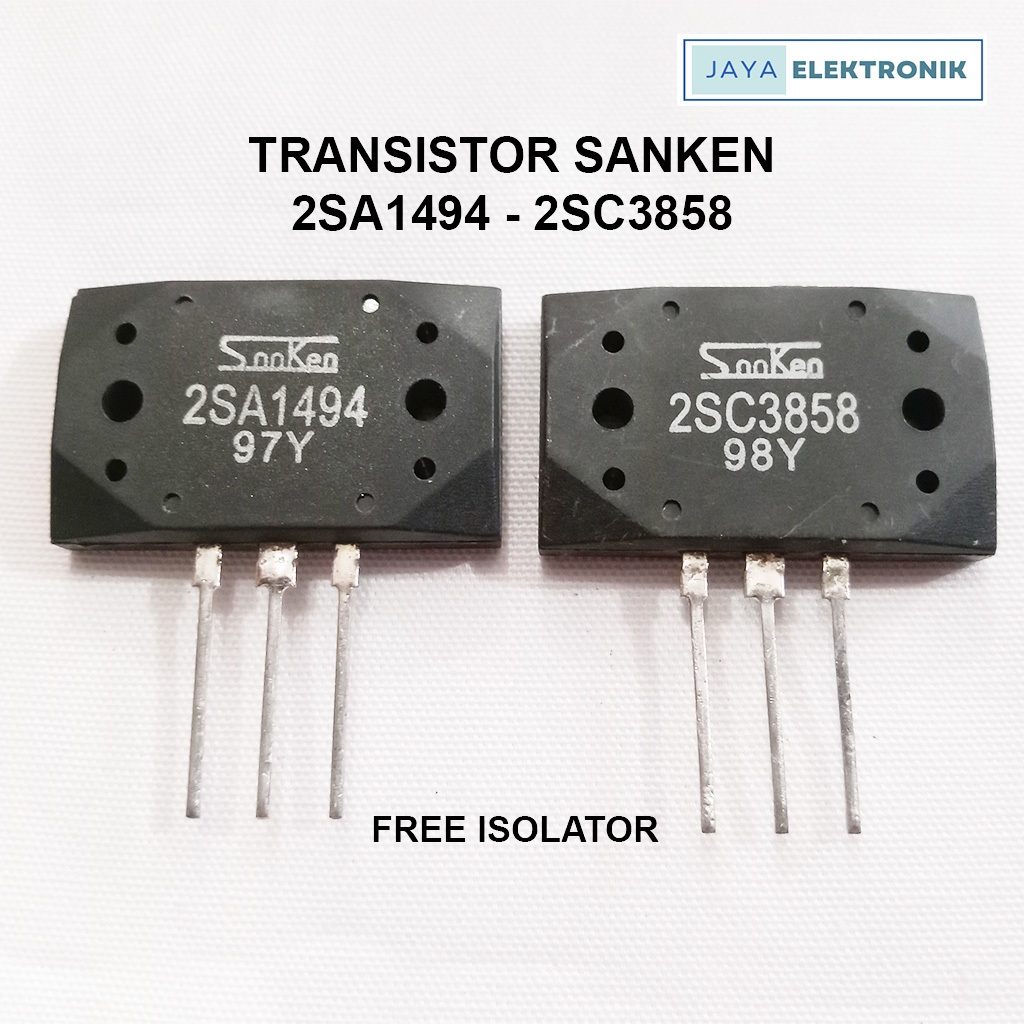 Transistor SANKEN 2SA1494 - 2SC3858 Original Japan/TR Final SANKEN 2SA1494 - 2SC3858 per set