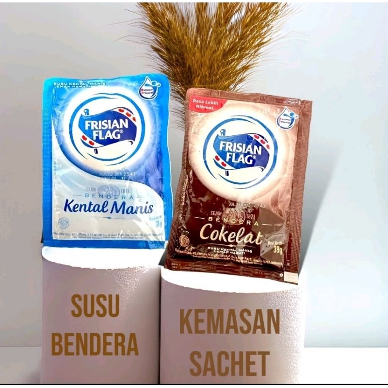 

Frisian Flag Bendera Renceng Putih/Coklat isi 6 sachet 38gr