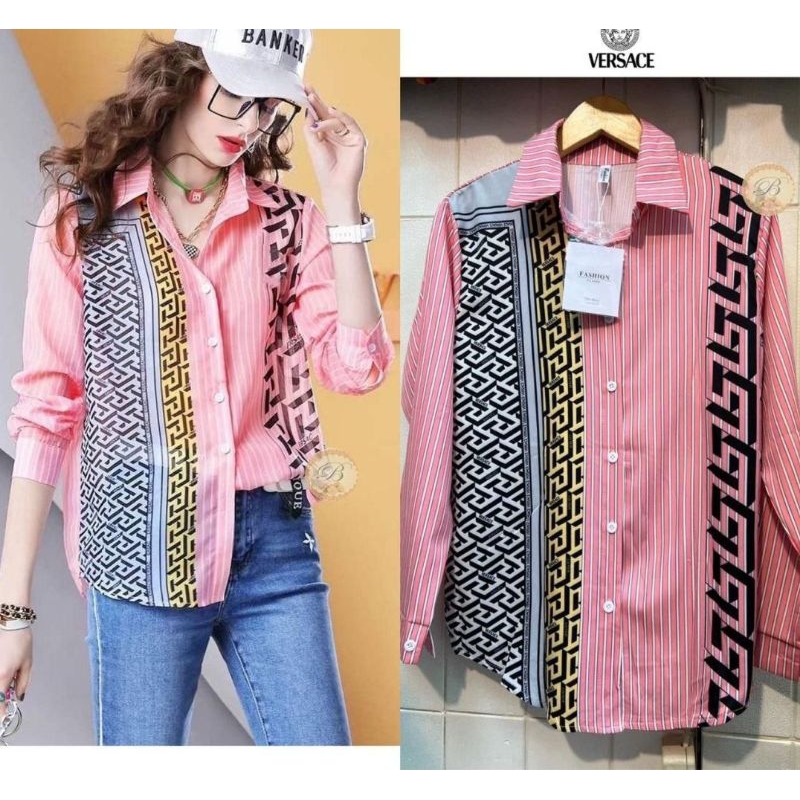 PAKAIAN WANITA BAJU ATASAN HEM KEMEJA MAXMARA 2