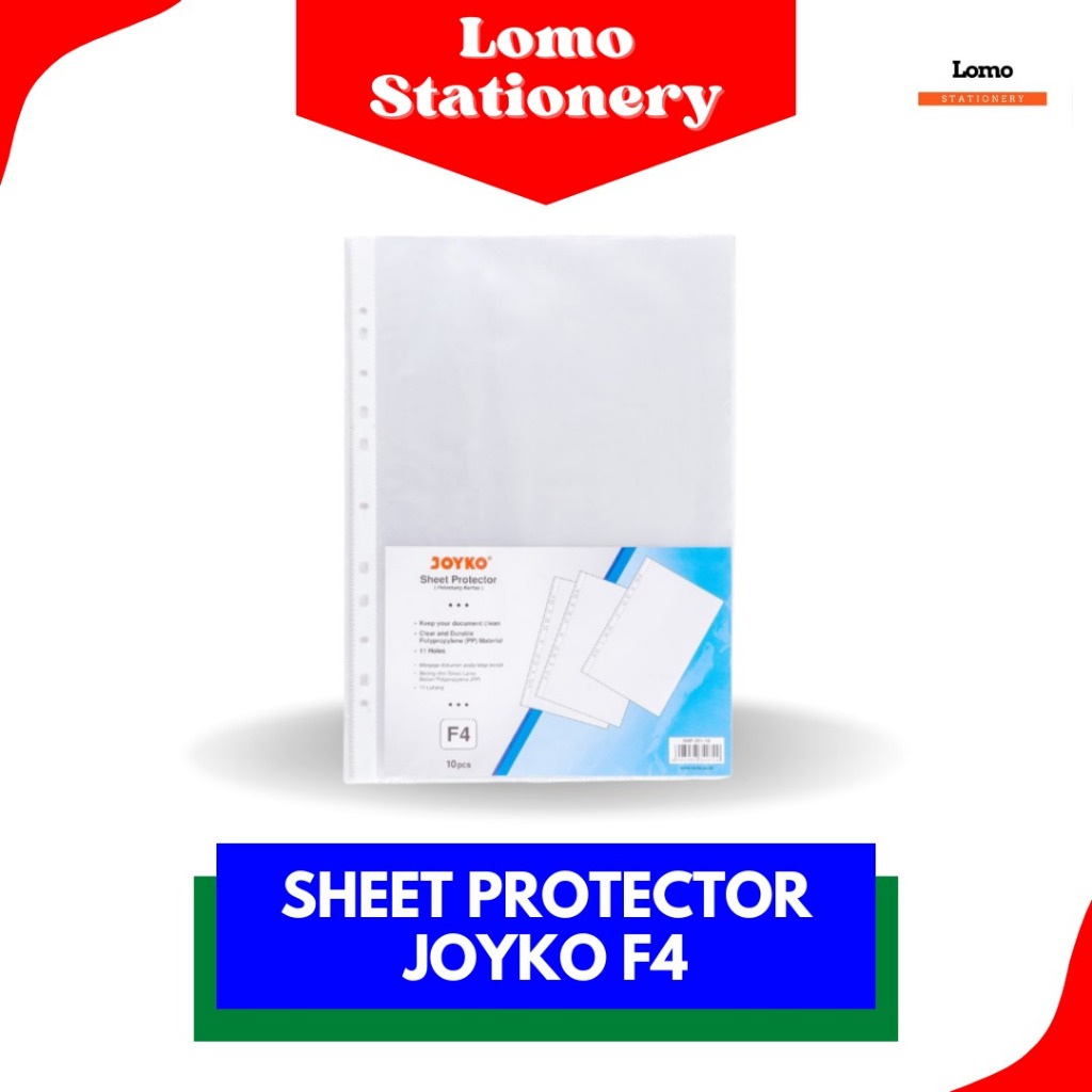 

Sheet Protector Pelindung Kertas Joyko SHP-201-10 F4 (1 Pack 10 Pcs)