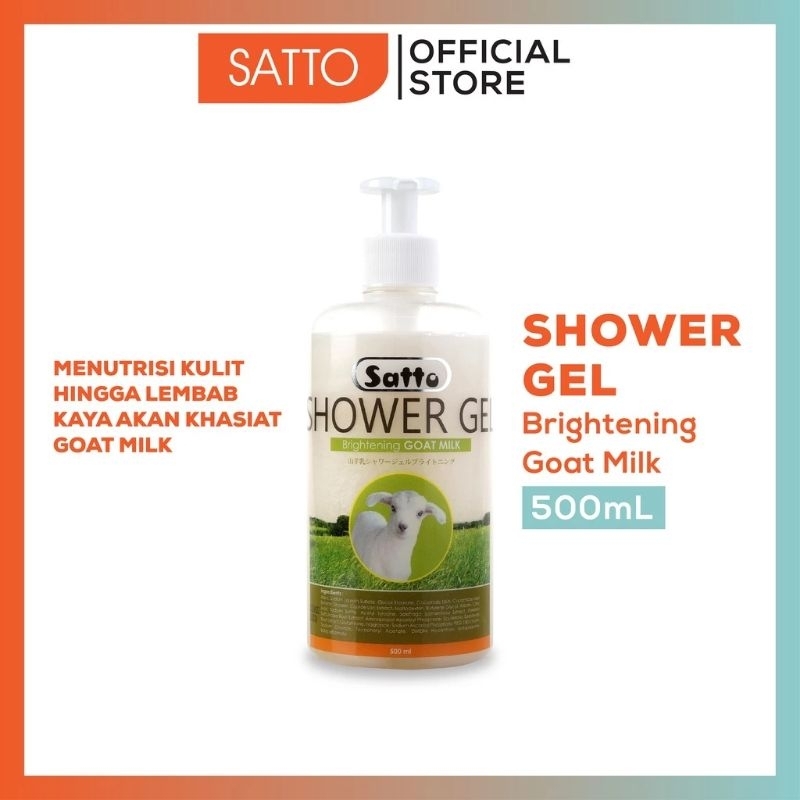 Shower gel brightening goat milk satto