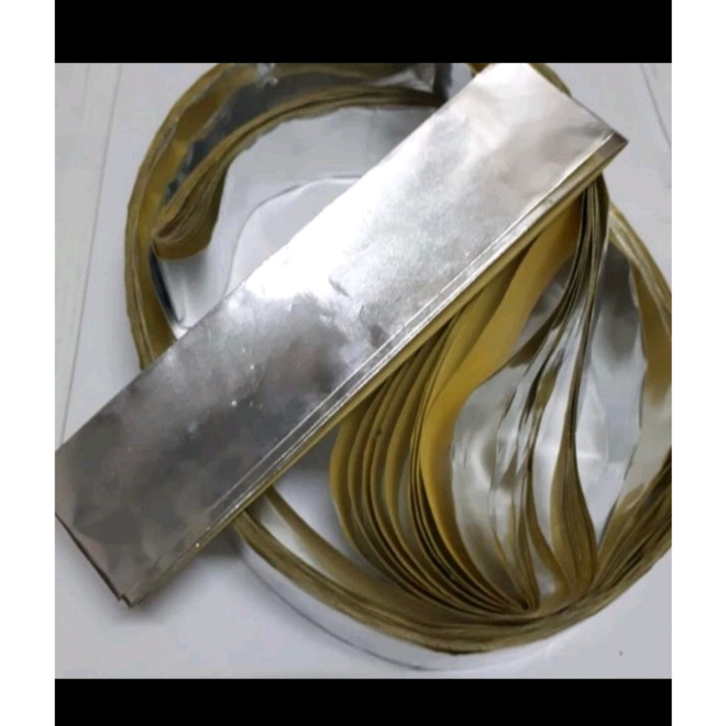 Lakban almunium foil tambal panci bolong ember bocor per meter