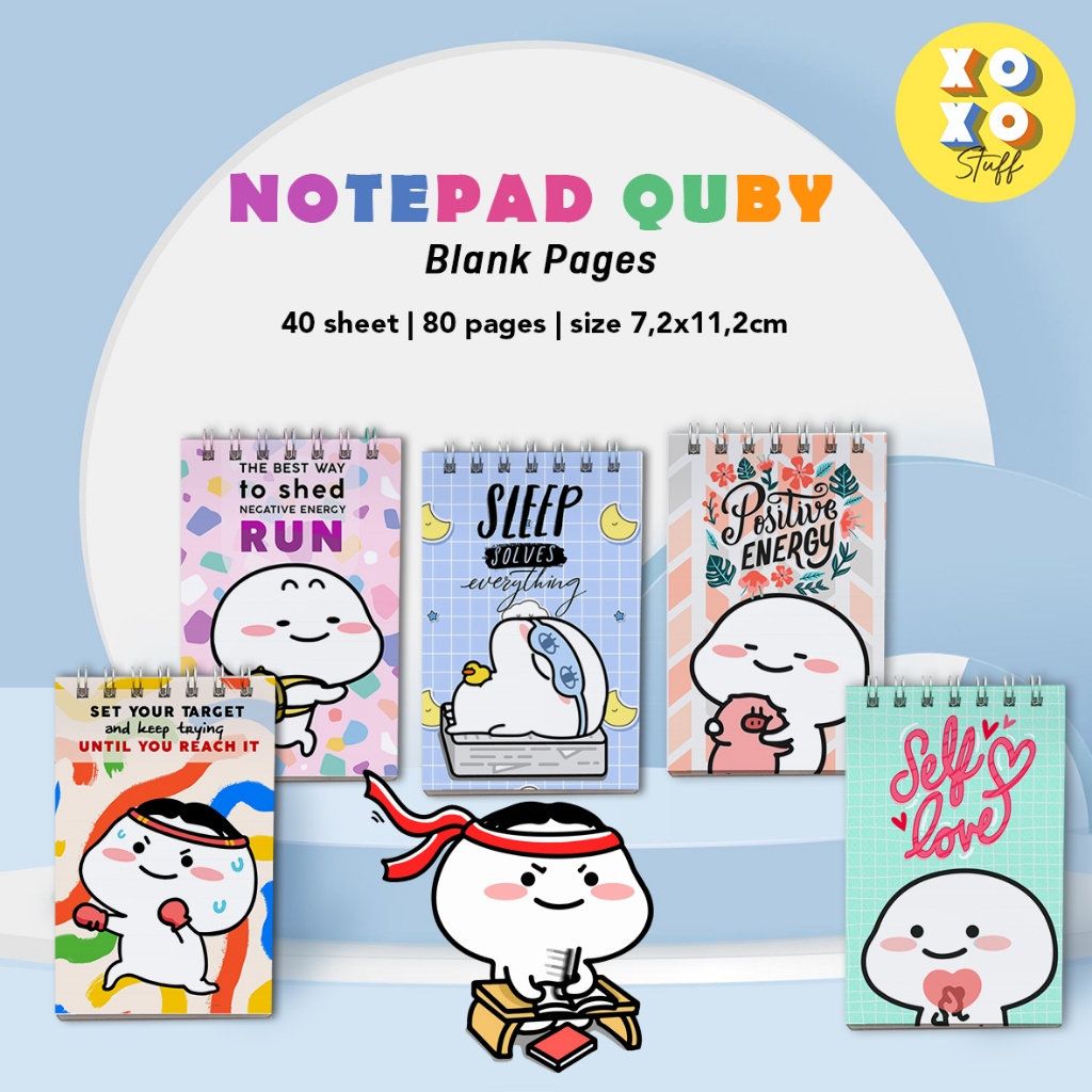 

NOTEPAD Pocket QUBY Polos 80 halaman