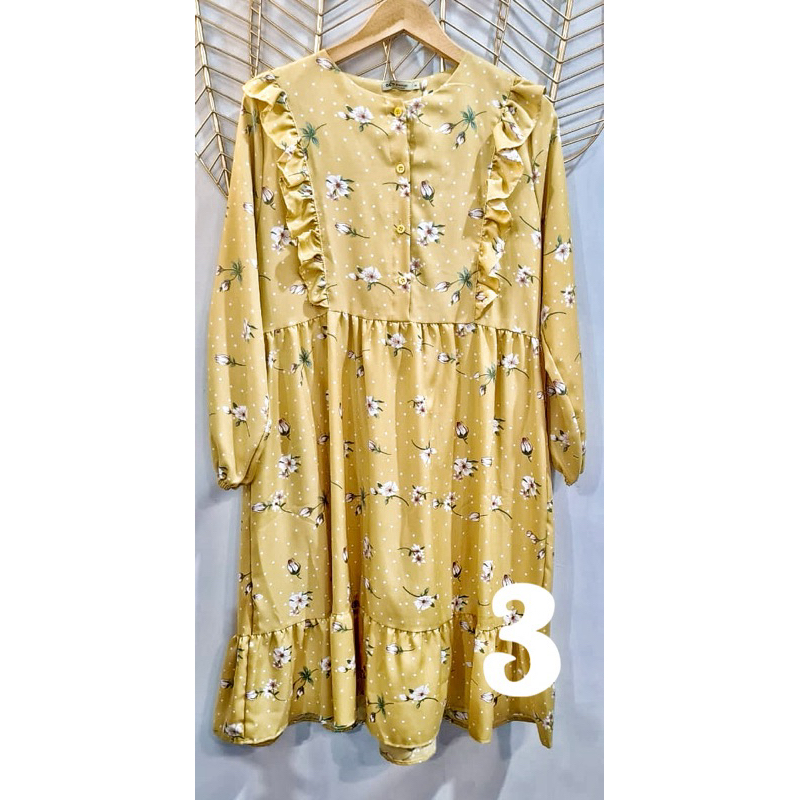 tunik import motif bunga
