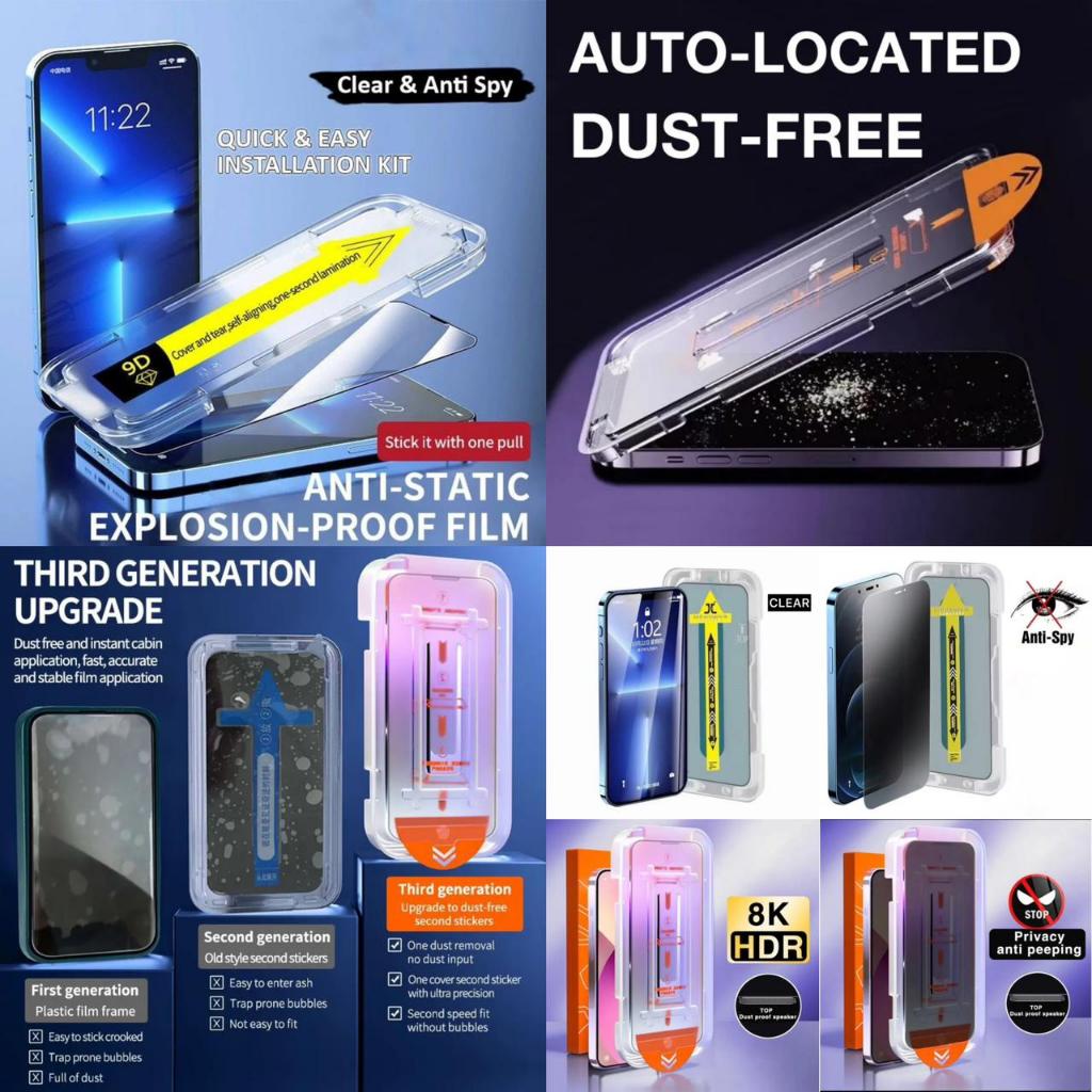 TEMPERED GLASS CLEAR & ANTI SPY PRIVACY IPHONE X XS XR XS MAX 11 11 PRO 11 PRO MAX 12 12 PRO 12 PRO 