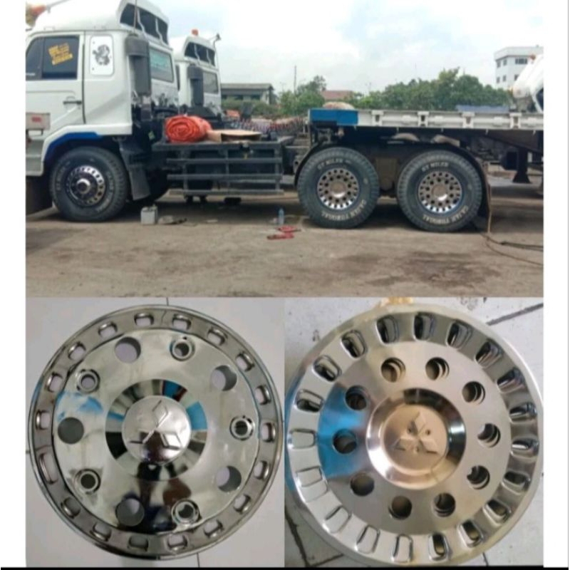 Weldop Truk Ring 20 HINO/FUSO Lubang 8 Tronton (6pcs)