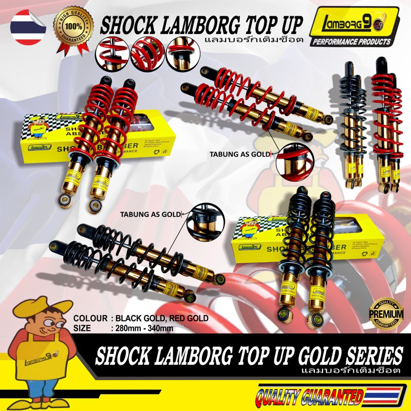 Shock Shockbreaker Belakang Model Yss Top up 280mm 340mm Jupiter z Vega ZR Supra x Wave Supra fit