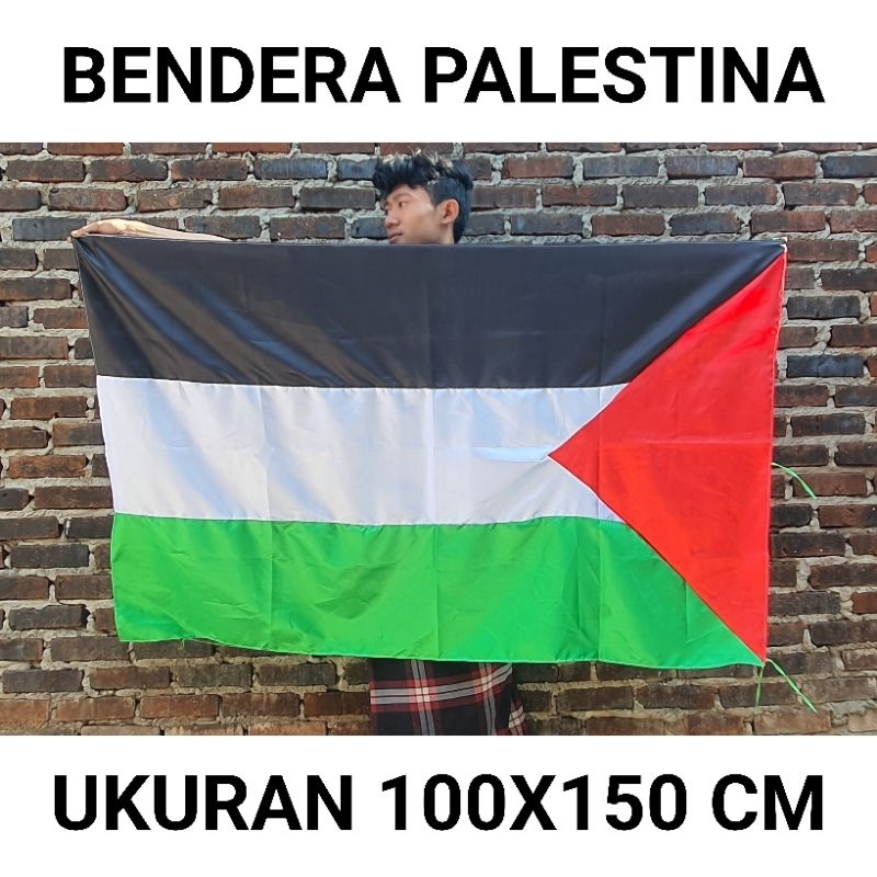 BENDERA PALESTINA UKURAN JUMBO (100X150 CM)