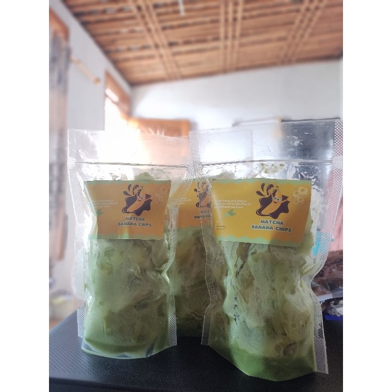 

Keripik Pisang Lumer Matcha 130gr || Matcha Banana Chips by SiSukaManis