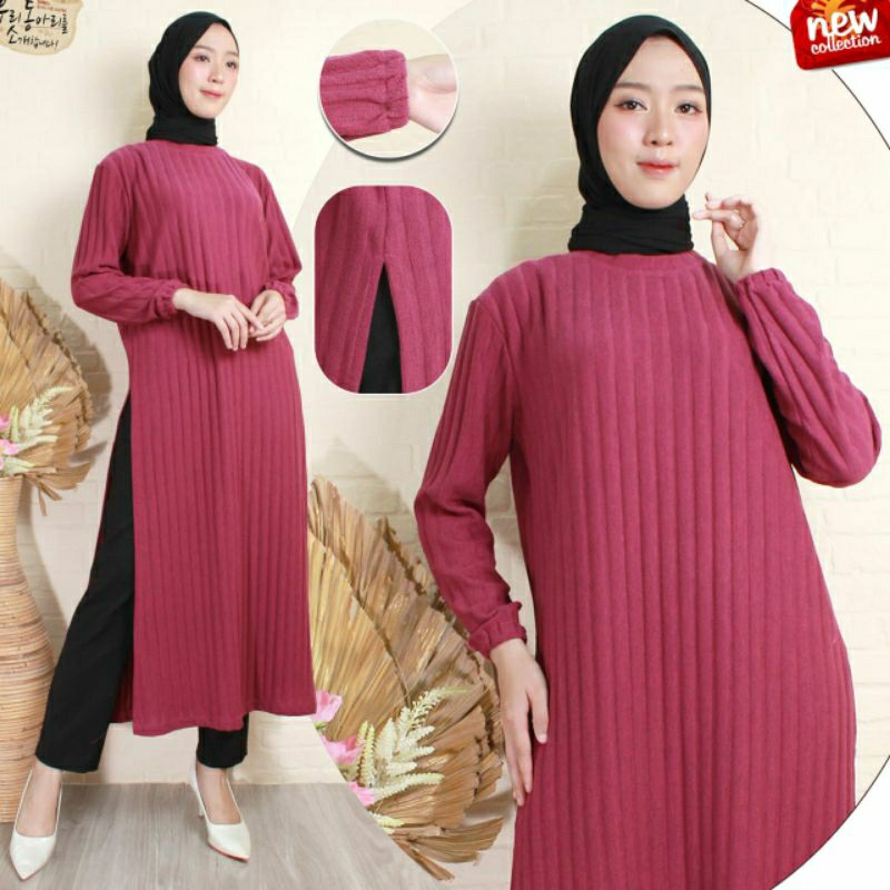 DRES MIDI/ LONG TUNIK/GAMIS/MIDI DRES TERBARU/LONG TUNIK TERLARIS/DRES MIDI PREMIUM