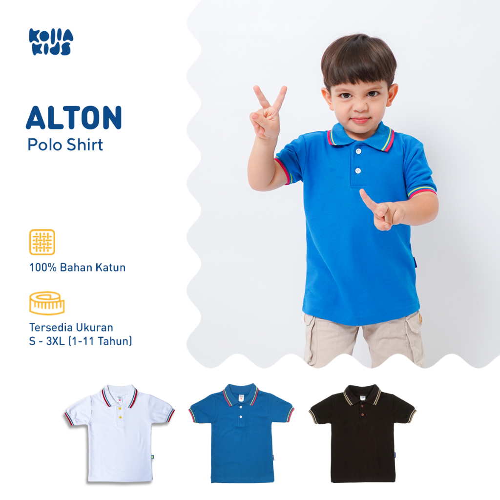 Kolla Kids Polo Shirt Anak Alton 1-11 Tahun Part 1