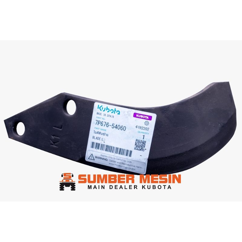 Pisau Rotari KRX 193 Kubota Blade L 7P676-54060