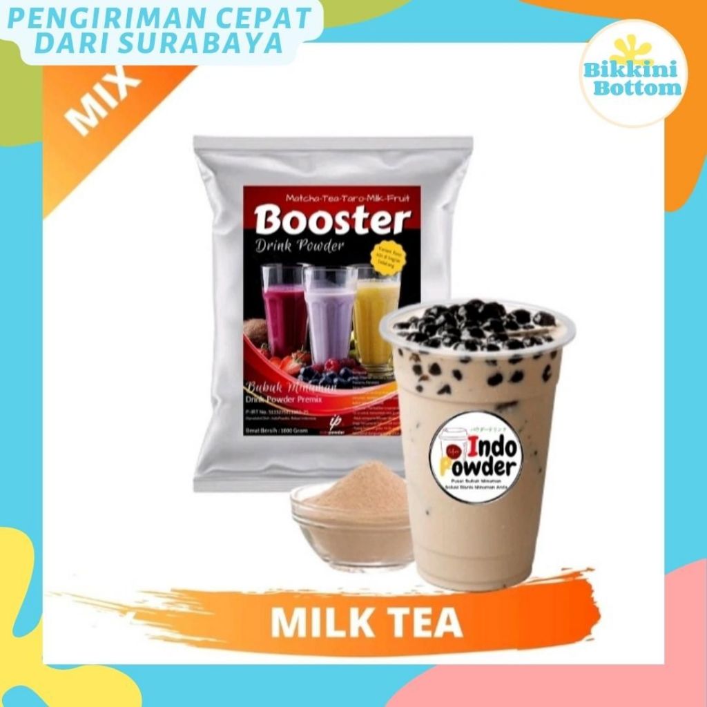 

Bubuk Minuman Rasa Milk Tea 1KG Milk Tea Powder Drink | INDOPOWDER BOOSTER