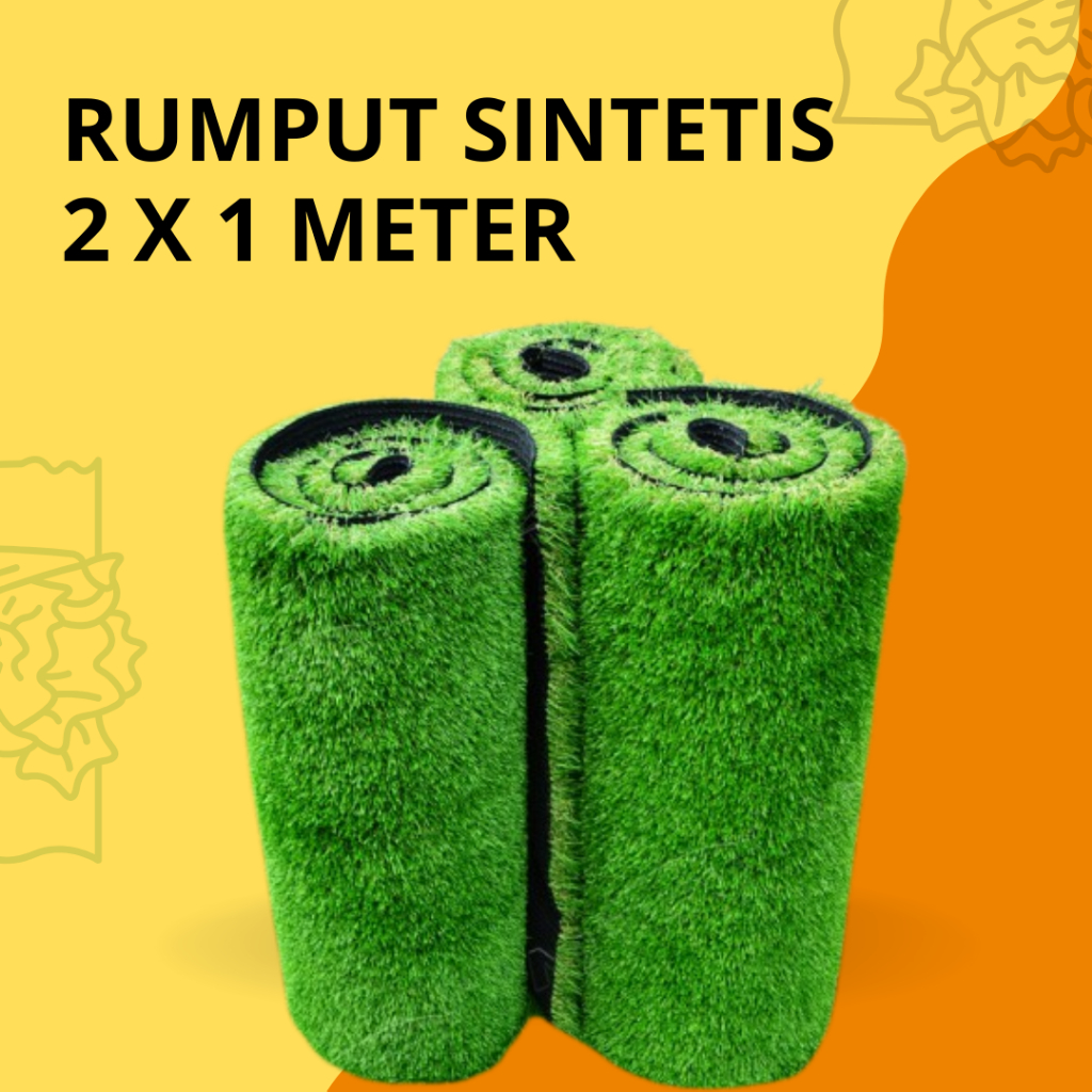 Karpet Rumput Sintetis Bandung Rollan 2x1 Meter Tebal 3cm Jepang Untuk Outdoor Dari Toko Rumput Sint
