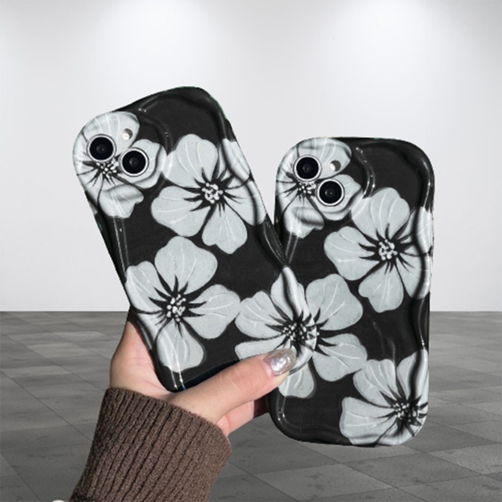 CASE VIVO V29 5G MOTIF BUNGA GELOMBANG 3D PROTECTOR CAMERA SOFTCASE
