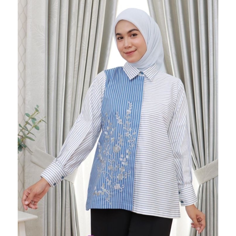aletha blouse wanita original by disiko exclusive atasan kemeja blus cewek bahan katun jepan premium