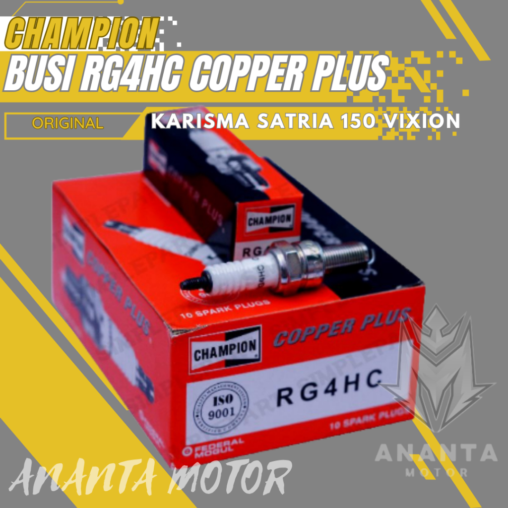 NN ANANTA Busi champion RG4HC busi kharisma busi Supra x 125 busi beat busi Jupiter MX lama original