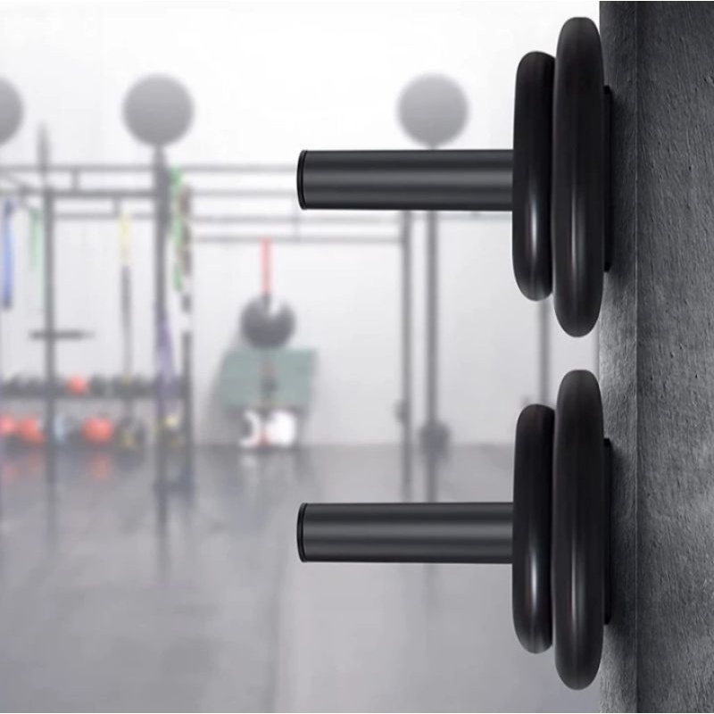 RB Alat Fitness Rak Barbel Dinding Gantungan Gantung Pelat Barbel