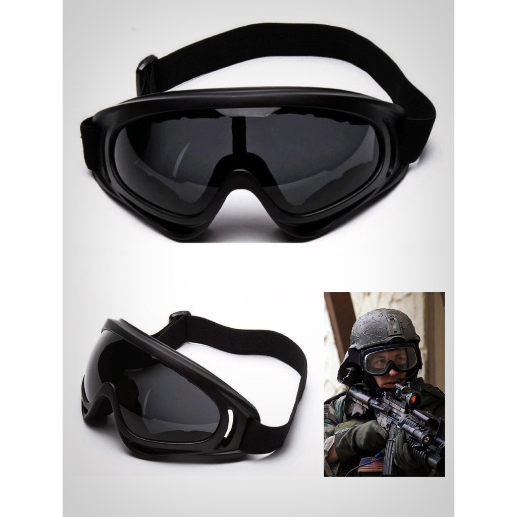 Kacamata tactical google sky goggle mask kacamata helm swat tactical CQB pelindung motor olahraga ou