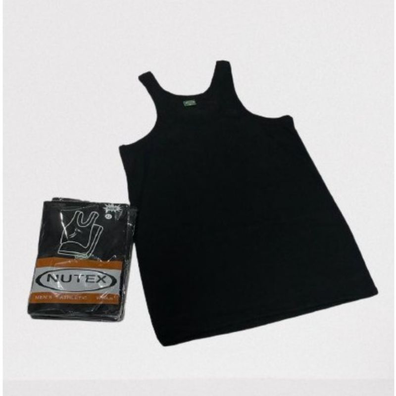 3 pcs singlet nutex hitam polos termurah | kaos dalam pria nugros nutex hitam bahan katun