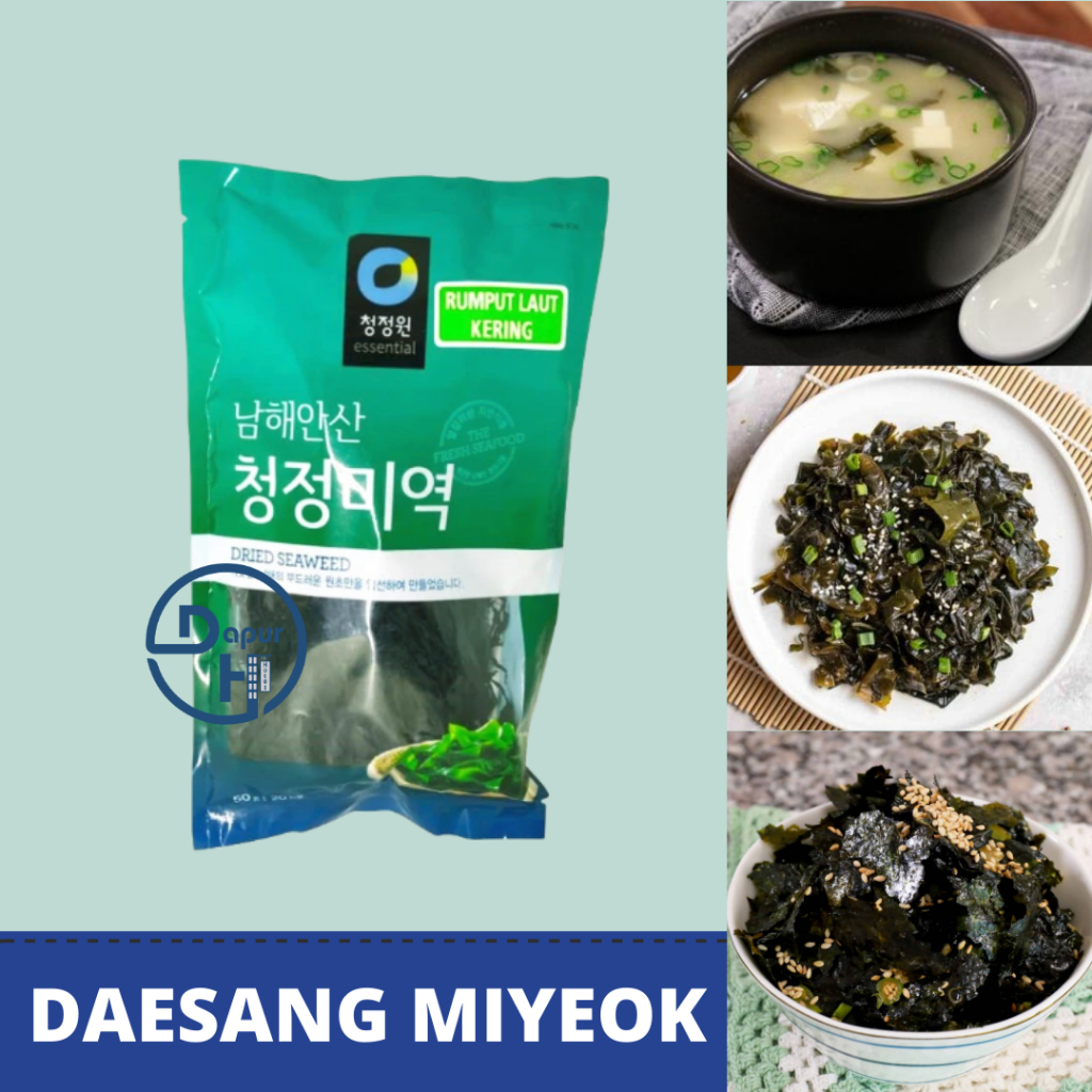 

DAESANG Miyeok Dry Wakame Korea 50g │ Rumput Laut Kering for Soup.