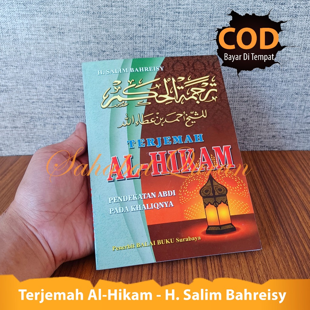 Buku Terjemah Bahasa Indonesia Kitab Al Hikam Buku Pendekatan Abdi Pada Khaliqnya Terbitan Balai Buk