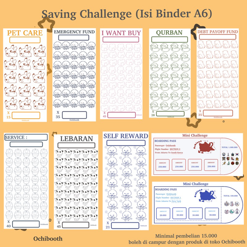 

Saving Challenge (Masuk ziplock)/Laminasi Glossy part.2