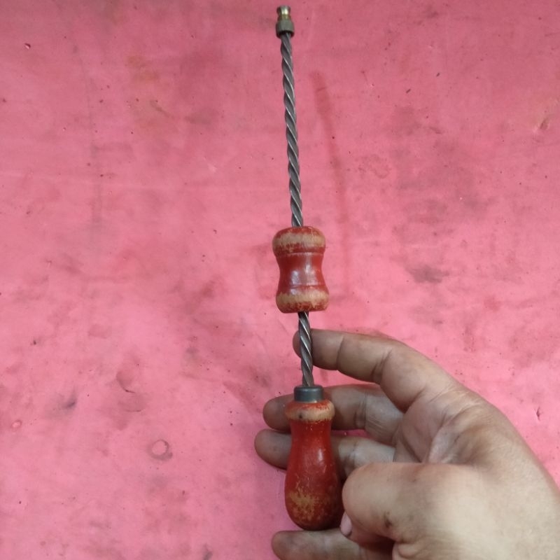 bor manual tangan jadul vintage antik lawas kuno rare langka klasik