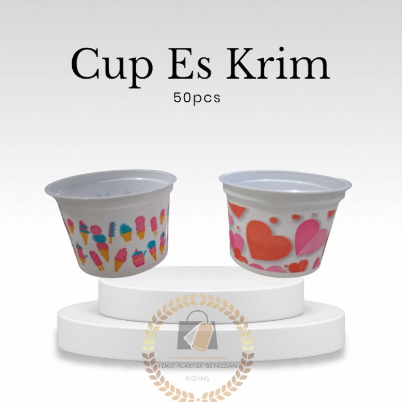Cup Es Krim Motif 100ml