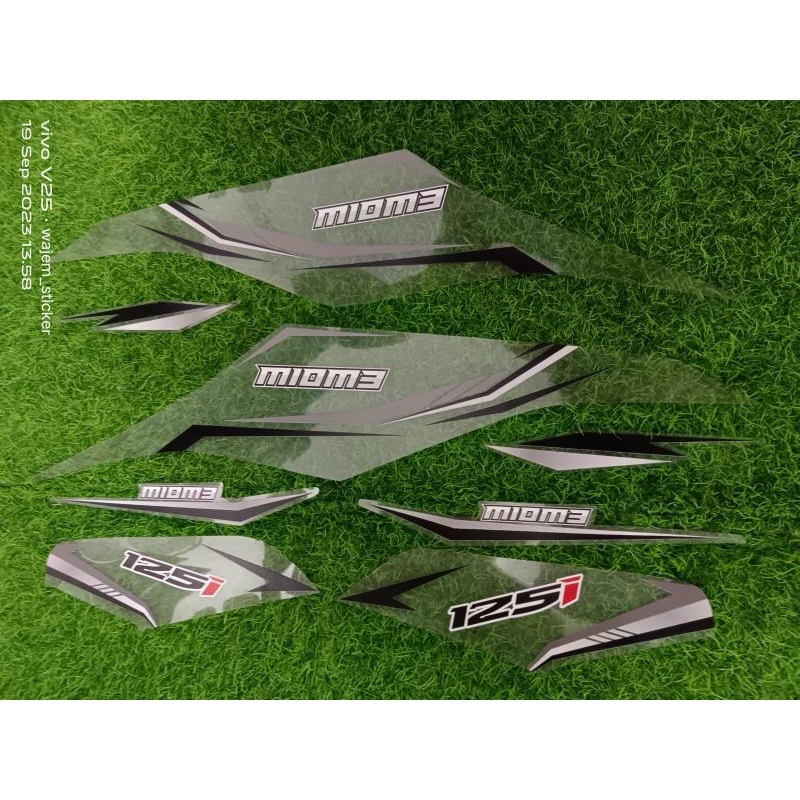 STRIPING STIKER TRANSPARAN MIO M3 125 MIO Z 125 CUSTOM SIMPLE