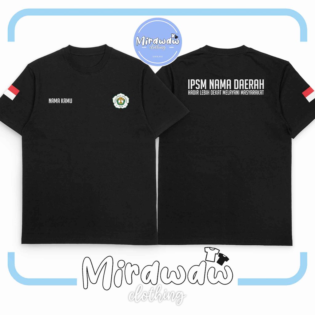 Kaos IPSM Ikatan Pekerja Sosial Masyarakat Gratis Nama Kamu dan Nama Daerah Kamu Baju Distro