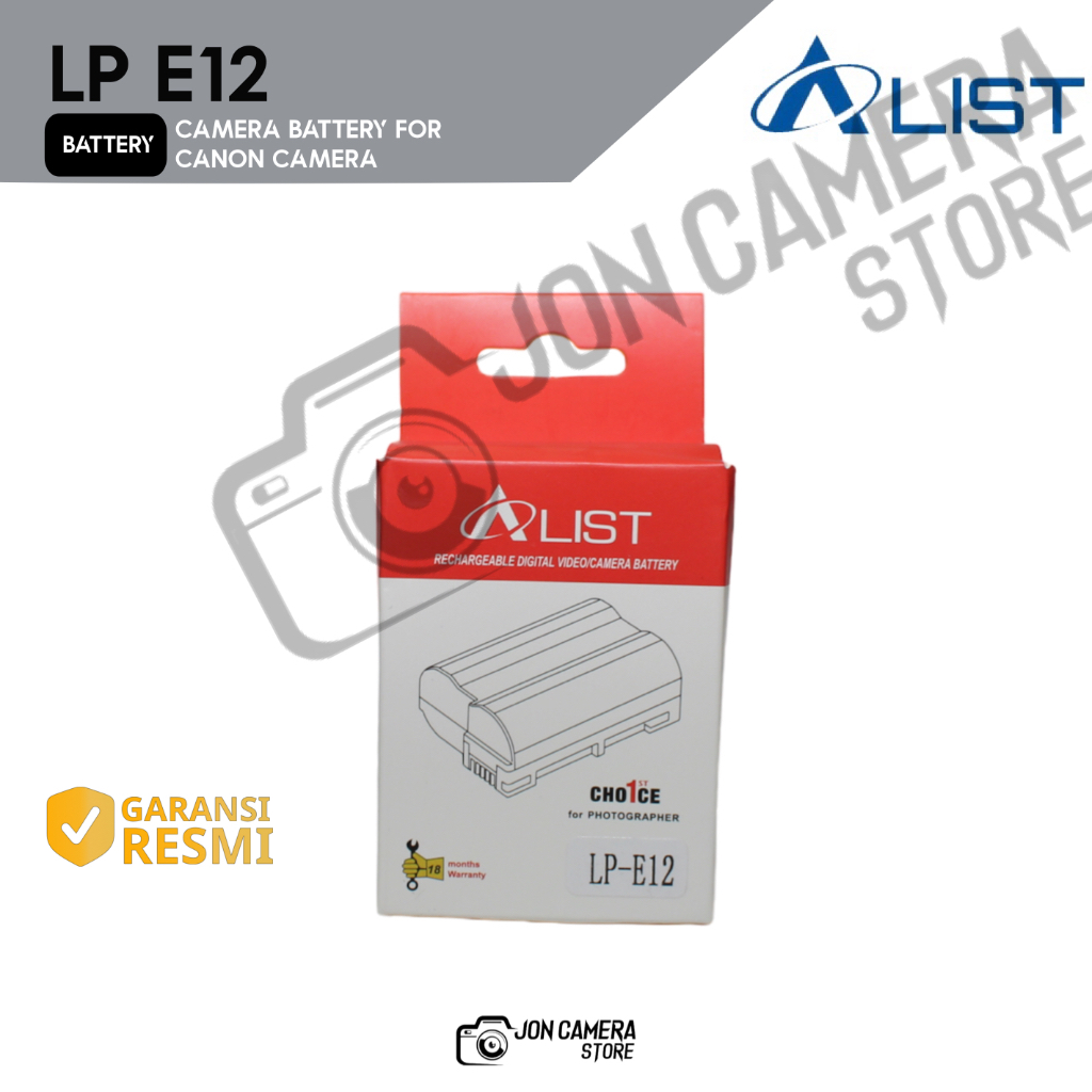 Alist Battery Camera LP E12 Battery LP E 12 for Kamera