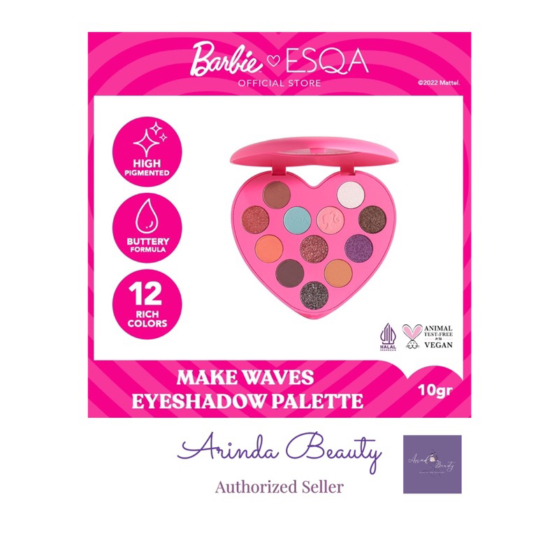 Barbie X ESQA Make Waves Eyeshadow Palette