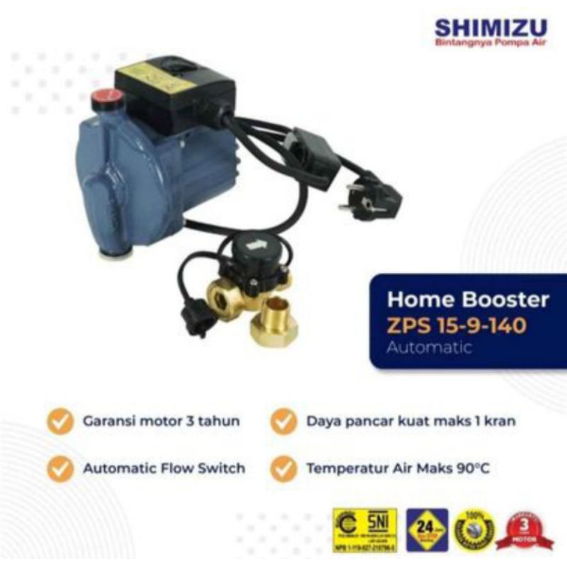 Pompa Pendorong Booster Pump Shimizu