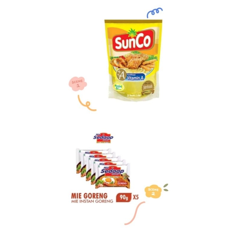 

Paket Sembako Murah (1 minyak goreng sunco 2lt + 5 pcs mie sedap goreng)