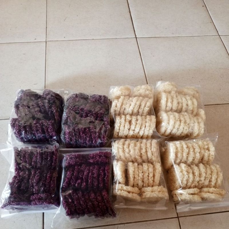 

rengginan mentah merah/putih