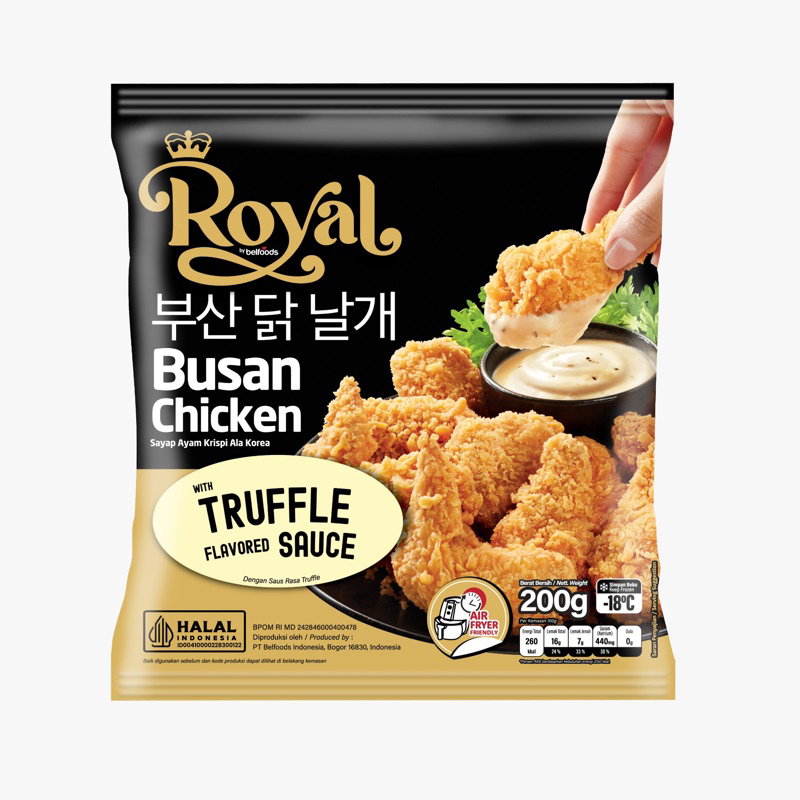 

Belfoods Busan Chicken Sayap Ayam Crispy with Truffle Sauce 200gr