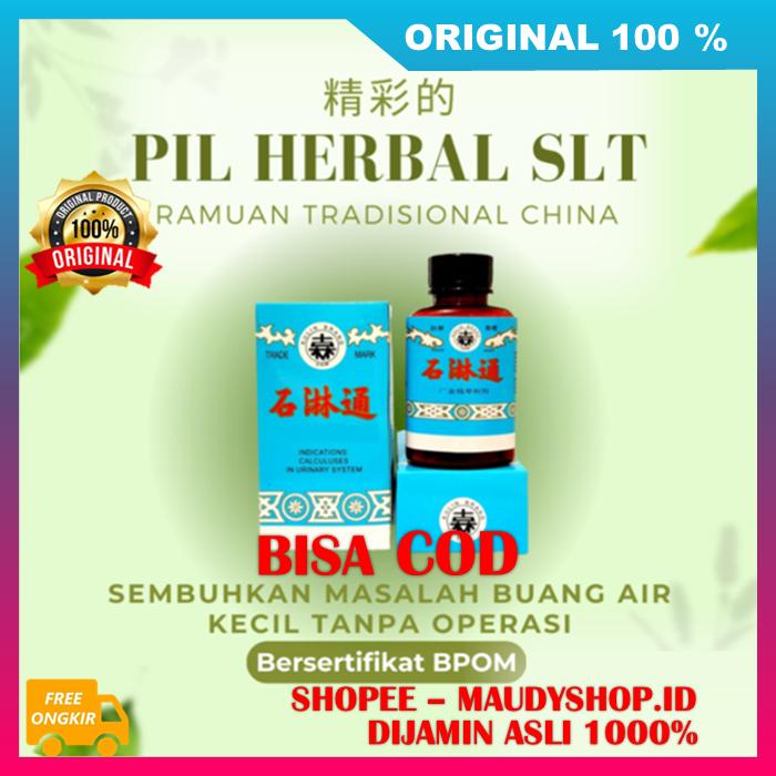 Pil Herbal SLT Ramuan Tradisional Cina Atasi Masalah Buang Air Kecil Obat Herbal Batu Urin & Ginjal 