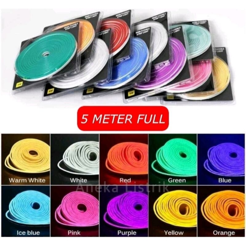 LAMPU LED NEON FLEX LED SELANG DC 12V