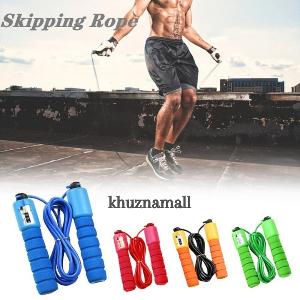 ✨TERBARU✔️ Skipping Jump Rope Alat Olahraga Skiping Hitung Otomatis Digital Counter Mengatur Denyut Jantung Bahan Berkualitas &amp; Awet Hitung Otomatis